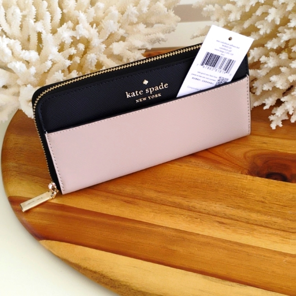 Kate Spade 💥 NWT 💥 Staci Colorblock Large Continental Wallet. Elegant A+ - Picture 6 of 17